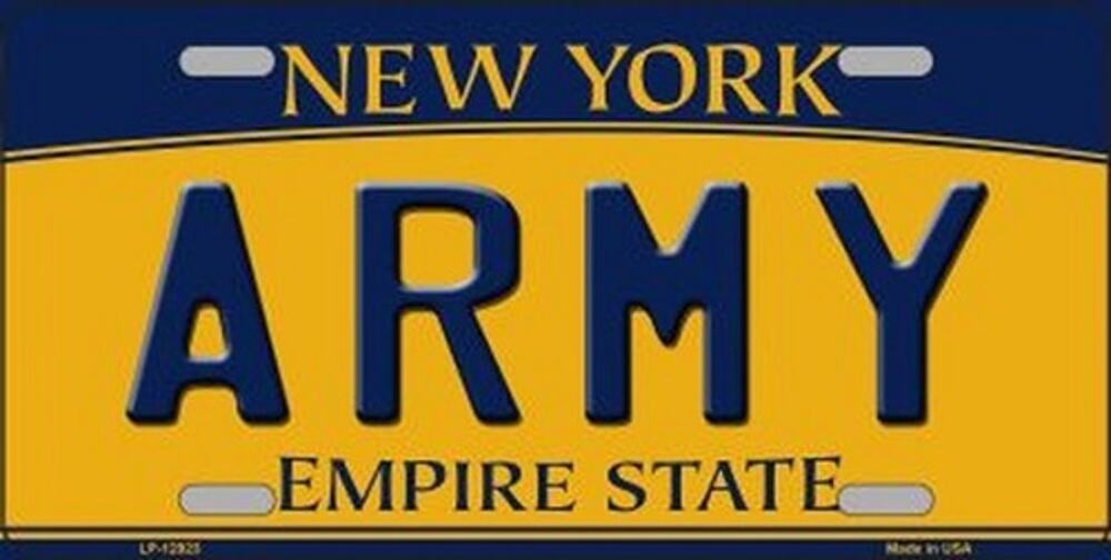 NCAA Army Metal License Plate Black Knights Auto Truck Military Wall New USA